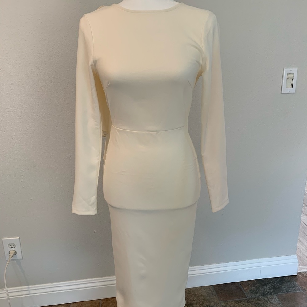 Windsor Ivory Open Back Dress